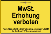 MwSt. Erh&ouml;hung verboten